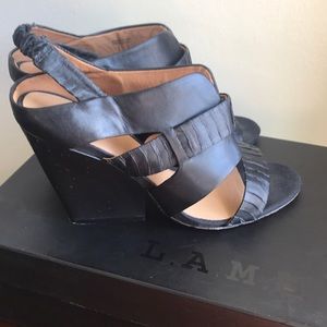L.A.M.B. Wedge sandal